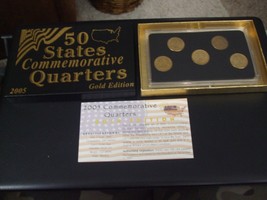 50 States Commemorative Quarters - Gold Edition - Philadelphia Mint - 2005 - £13.18 GBP