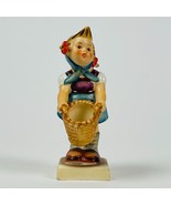 Vintage 1957-63 Hummel Figurine Little Helper Girl With Basket 4In Tall ... - $23.74