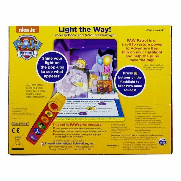 Nickelodeon PAW Patrol - Light the Way! A Little Flashlight Adventure Sound Book Item image 4