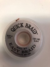 Q-A-5 size a 0.025&quot; silver solder wick 5 ft quick desoldering braid qa5  - £2.11 GBP