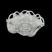 Imperial Glass Laced Edge Crimped Candleholder Circa 1935-1943 Vintage EUC - £12.46 GBP