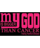 My God is bigger than cancer - €17,35 EUR