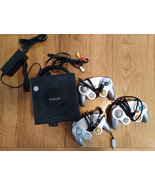 Gamecube Bundle - Black Console + 2 Off Brand Controllers Silver - £73.96 GBP