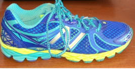 NEW BALANCE 870v3 Revlite Women&#39;s Sz 9.5 Blue/Yellow Running Athletic Shoes Walk - £22.61 GBP