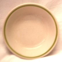 Meadowbrook Stoneware Rim Fruit Dessert Bowl Green Band Japan - $9.89