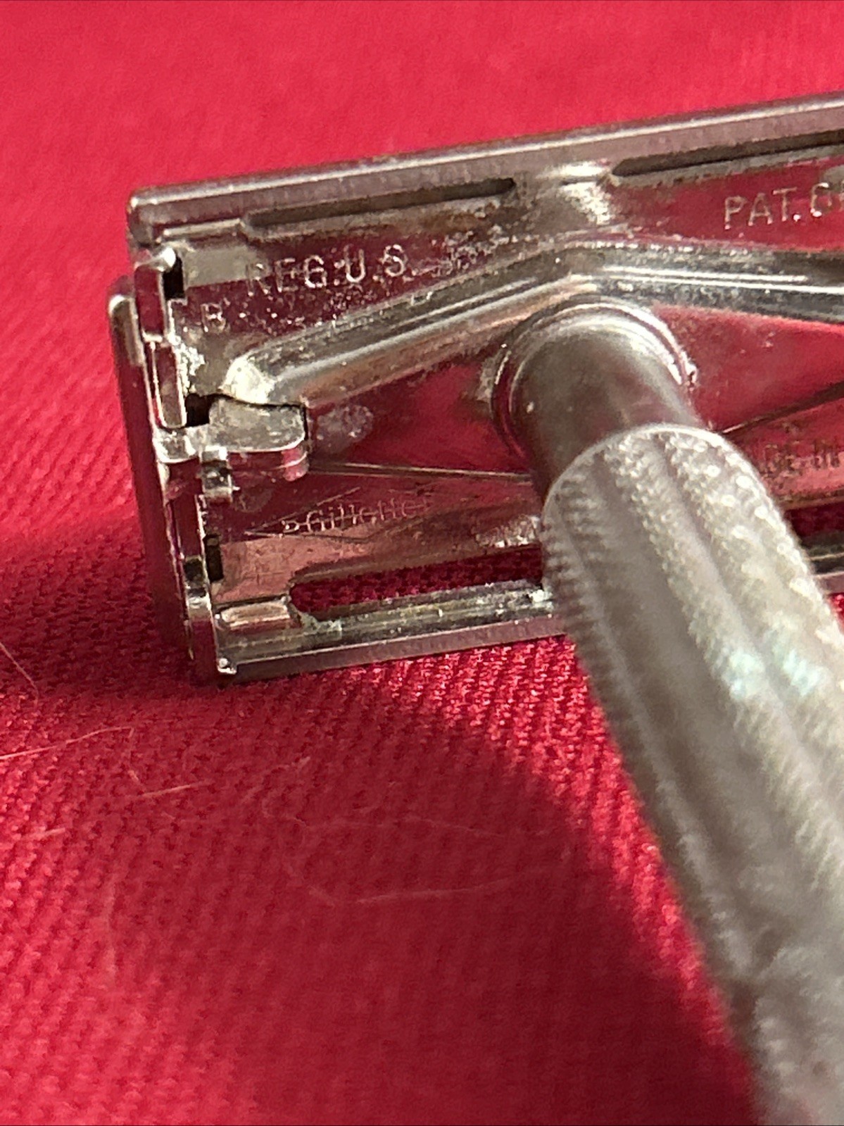 Gillette Flare Tip H2 1962 VTG DE Safety Razor Item image 3