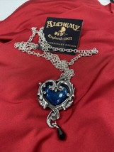 Alchemy Gothic P792  Affaire du Coeur Pendant Necklace Midnight Love IN HAND - £48.50 GBP