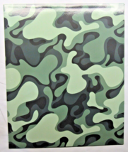 Single Green Camouflage Camo 2-Pocket Paper Folder for 8.5″ by 11″ by Top Flight - £3.18 GBP