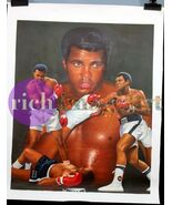 Muhammad Ali Boxer Liston Cassius Marcellus Clay Original Oil Painting C... - $5,255.70 CAD