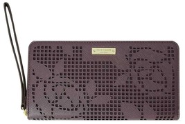 Kate Spade New York Zip Wristlet Wallet &amp; Universal Phone Case Rose Mahogany - £23.96 GBP