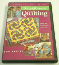 Fons &amp; Porters Love Of Quilting Sewing Complete 13 Episode 500 Series 2-DVD Set - £10.99 GBP