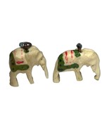 Vintage Celluloid Miniature Indian Elephant Charms Set of 2 - $332.16 MXN