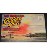 1940&#39;s SAN FRANCISCO GOLDEN GATE Antique POSTCARD FOLDER Stanley Piltz 6... - €17,15 EUR
