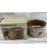 Vintage Rival Potpourri Crock Pot Model 3207 Floral Design Scent Warmer ... - $19.79