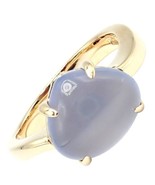 Authentic! Bulgari 18k Yellow Gold Mediterranean Eden Chalcedony Ring Si... - €1.587,43 EUR