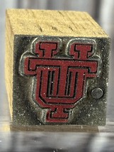 Vintage Printing Press Block - UT - University of Texas - £23.19 GBP