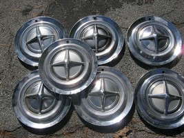 Factory original 1962 1963 Dodge Coronet Polara 14 inch hubcaps wheel co... - £54.68 GBP