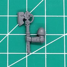 Space Marine Power Axe Arm FIRST BORN Warhammer 40k BITS Rare OOP - $9.22