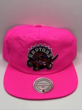 Toronto Raptors Mitchell &amp; Ness Hot Pink Snap Back Hat - £27.07 GBP