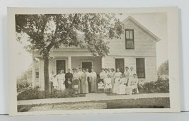 Walnut Lake Minnesota RPPC Schrader Family Home Klenk Wells MN 1911 Postcard O6 - £23.85 GBP