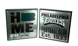 NFL Philadelphia Eagles Football Club and Home State Wall Hangings - £22.30 GBP