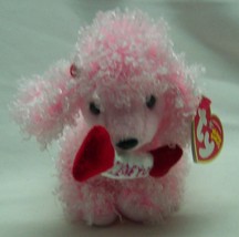 Ty Beanie Babies Pink PUP-IN-LOVE Poodle 7&quot; Stuffed Animal New - £11.87 GBP