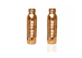 Copper Water Bottle Drinking Tumbler Ayurvedic Health Benefits 1000ML Se... - £28.84 GBP