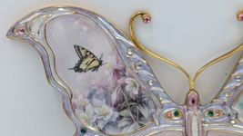 Lena Liu Jewels of Nature Butterfly Wall Plaque Floral Fantasy Bradford Exchange image 3