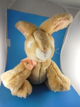 Russ Berrie Apricot Rabbit 11&quot; Plush 5&quot; long Ears  Soft and quality Vint... - $11.87