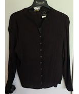 NWT Womens XL Bala Bala Dark Cocoa Brown Button Down Shirt &amp; Tank Top Tw... - $25.80 CAD