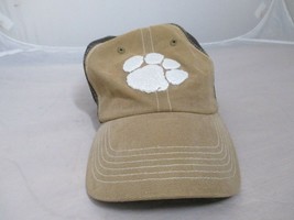 Clemson Tigers football brown camo mossy oak hat cap Adjustable snap back - £9.28 GBP