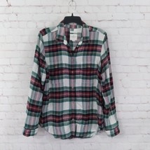 American Eagle Amazing Soft Flannel Womens Large Plaid Long Sleeve Button Up - £15.57 GBP