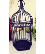 Black Metal Bird Cage for Decorative Use Garden/Patio - £14.33 GBP