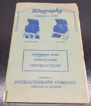 Telegraphy Wireless-Wire-Cont.Morse-American Morse-Instruction-Instructo... - $32.30