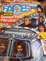 Faces Rocks Magazine Aug 1986 Twisted  Sister Van Halen, Priest &amp; Metall... - £19.14 GBP