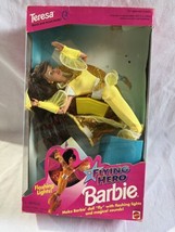 1995 Flying Hero Teresa Galaxy Barbie Doll Mattel 14031 box  yellow outfit light - £26.40 GBP