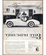 1958 Triumph TR3 Automobile Car PRINT AD &quot;C&quot; BX4 - $123.14 MXN