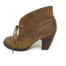 Indigo by Clarks Womens Brown Distressed Leather Wood Heels Booties, Siz... - £17.37 GBP