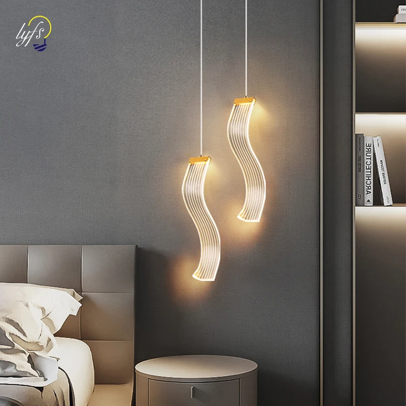 LED Pendant Light Hanging Lamps For Interior Lighting Home Bedroom Bedside - £17.98 GBP+