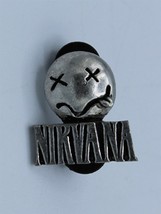 Nirvana Smiley Pin Brooch English Pewter Alchemy Poker Vintage 1992 - £35.98 GBP