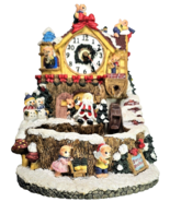 Vintage Santa&#39;s Workshop Water Fountain with Songs And Lights 9” Tall Décor - $39.99