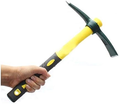 Outdoor Camping Fiberglass Handle Small Size Tools Pickaxe - £21.19 GBP