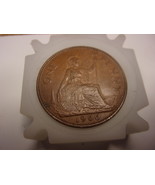 1966 English One Penny UK Large Cent 1c Great Britain! - $318.37 MXN