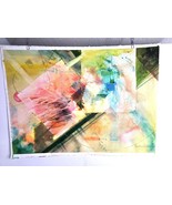 Geometric Sunburst Painting Signed by Artist - €99,40 EUR