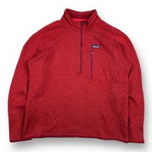 Vtg Patagonia Mens Better Sweater 1/2 Zip Wax Red Pullover Jacket Large ... - $51.97