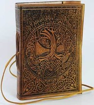Tree of Life Leather Blank Book of Shadows New - £35.84 GBP