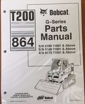 Bobcat T200 Rubber Track Loader Parts manual book 864 - £37.61 GBP