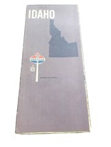 1969 AMERICAN OIL COMPANY HIGHWAY TRAVEL ROAD MAP OF IDAHO - £3.92 GBP