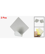 Stainless Steel Diamond Square HANGER HOOKS Adhesive 3/4&quot; Metal Hook WAL... - €16,69 EUR