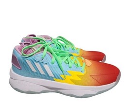 Adidas Dame 8 HQ1272 Mens Size 12 Rainbow Basketball Shoes - £76.53 GBP